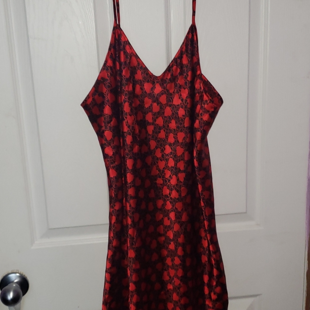 Silky , Red ,Night gown